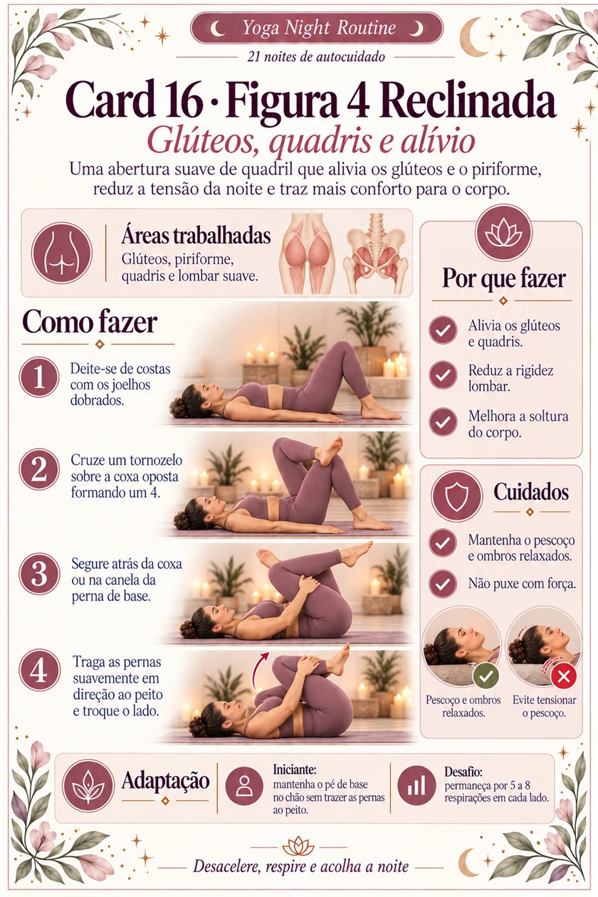 Página ilustrada do Yoga Night Routine — amostra 10