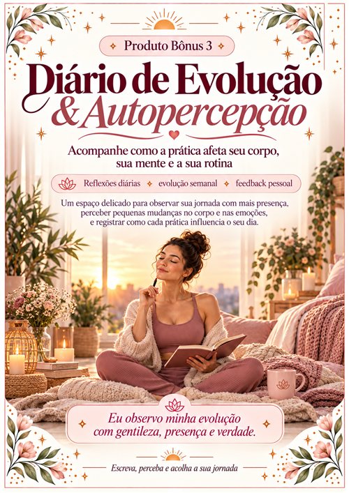 Capa do bônus Diário de Evolução e Autopercepção