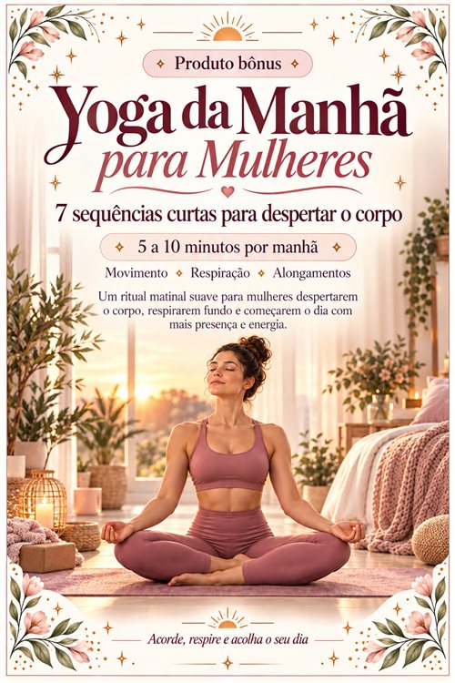 Capa do bônus Yoga da Manhã para Mulheres